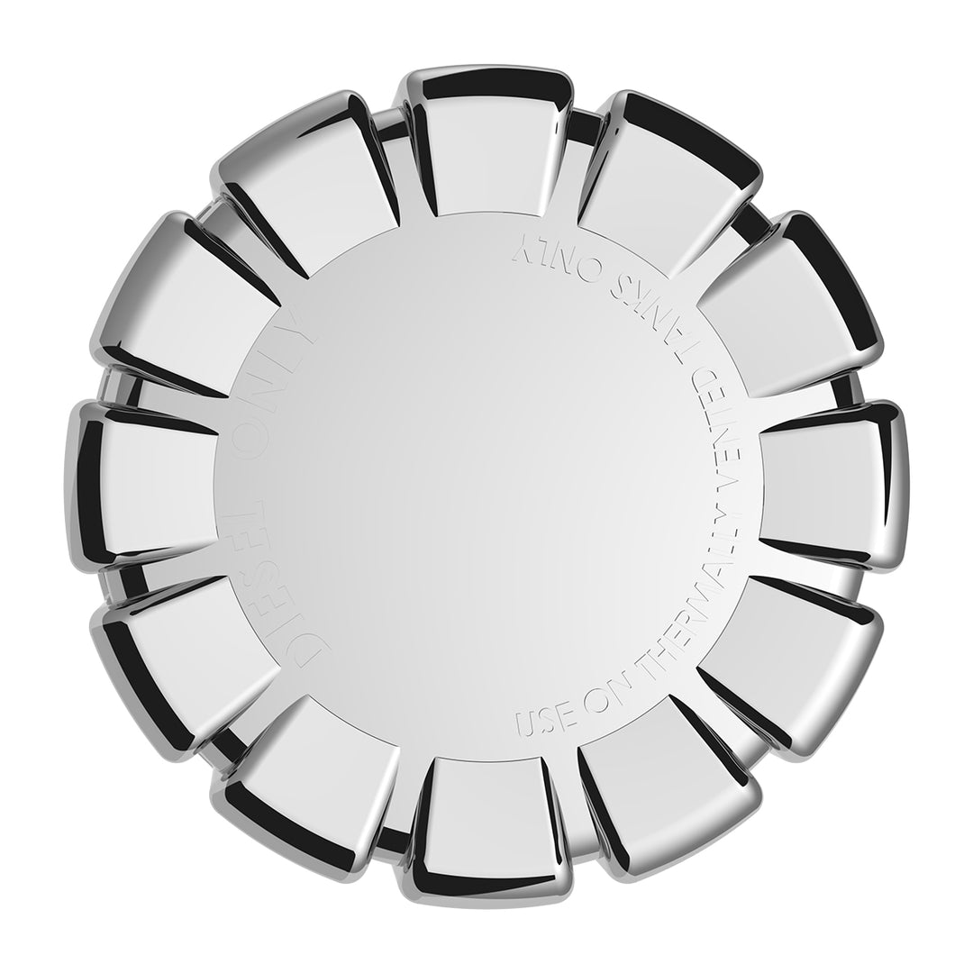 Chrome Plastic Fuel Cap Cover For Kenworth - Non - Locking