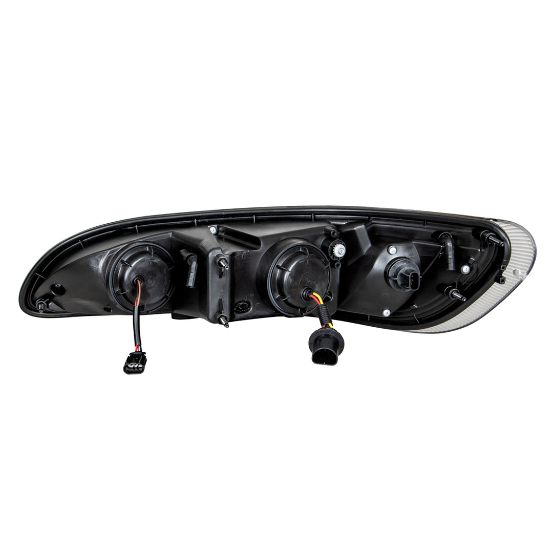 Chrome Projection Headlight W/LED Dual Function Light Bar For PB 386 (2005-2015) &amp; 387 (1999-2010) - Passenger