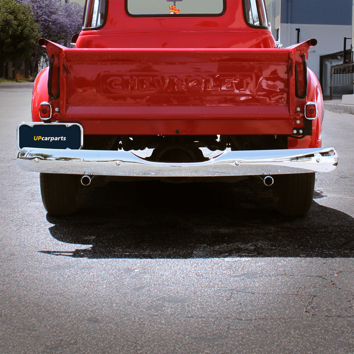 Chrome Bumper For 1954-55 Chevy &amp; GMC Truck, Rear