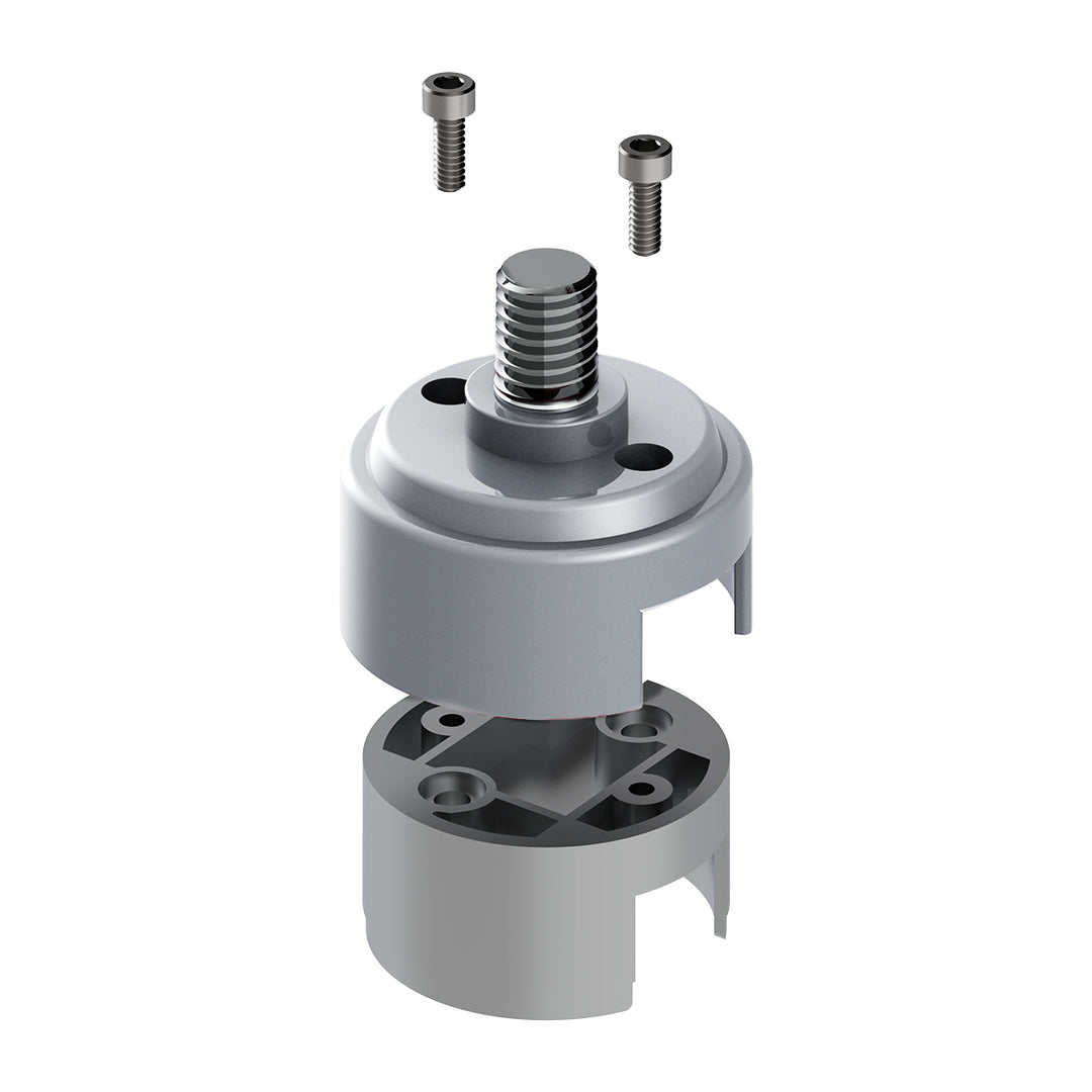 1/2" - 13 Thread-On Shift Knob Mounting Adapter For Eaton Fuller Style 13/15/18 Shifter - Liquid Silver (Bulk)