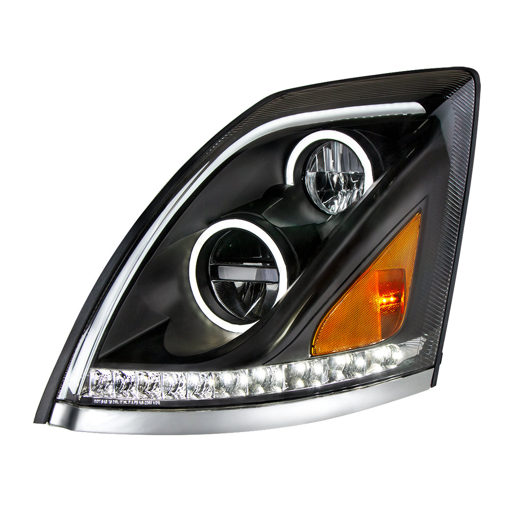 Blackout LED Headlight for 2003-2017 Volvo VN/VNL - Driver