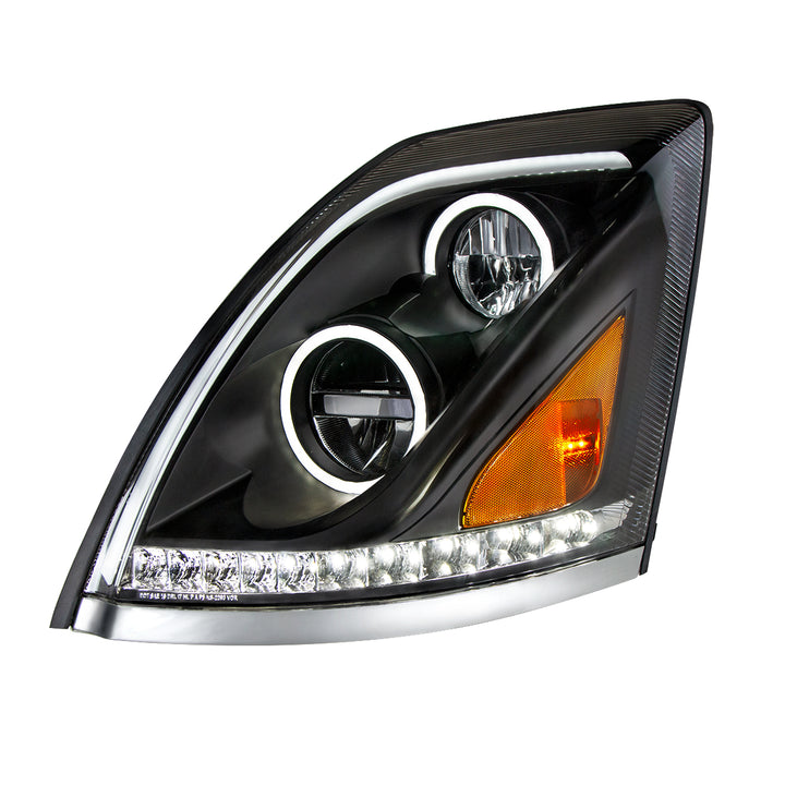Blackout LED Headlight for 2003-2017 Volvo VN/VNL - Driver