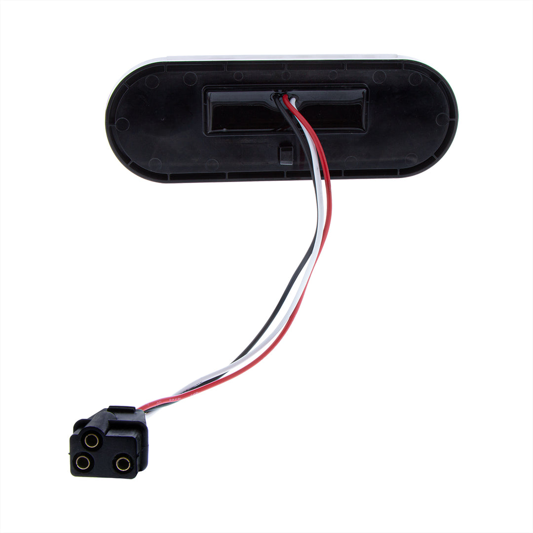 22 LED 6" Oval Abyss Light (Turn Signal) - Amber LED/Clear Lens