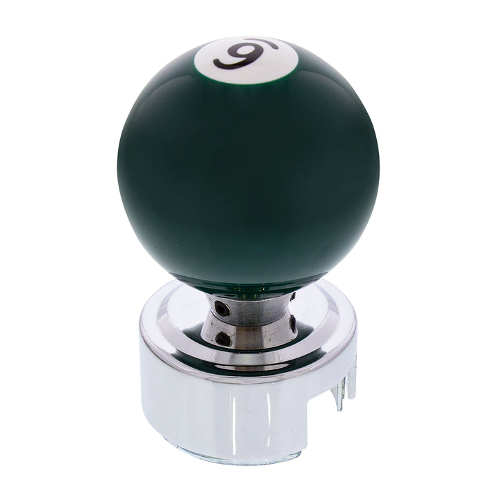 Number 6 Pool Ball Gearshift Knob For 13/15/18 Speed Eaton Style Shifters