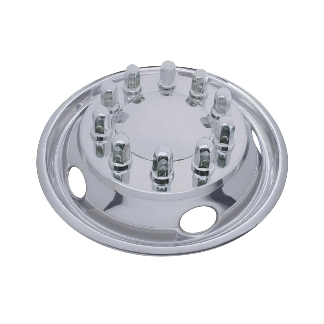 22-1/2" OD Stainless Front Wheel Simulator Set - 5 Vent Holes, Hub Piloted