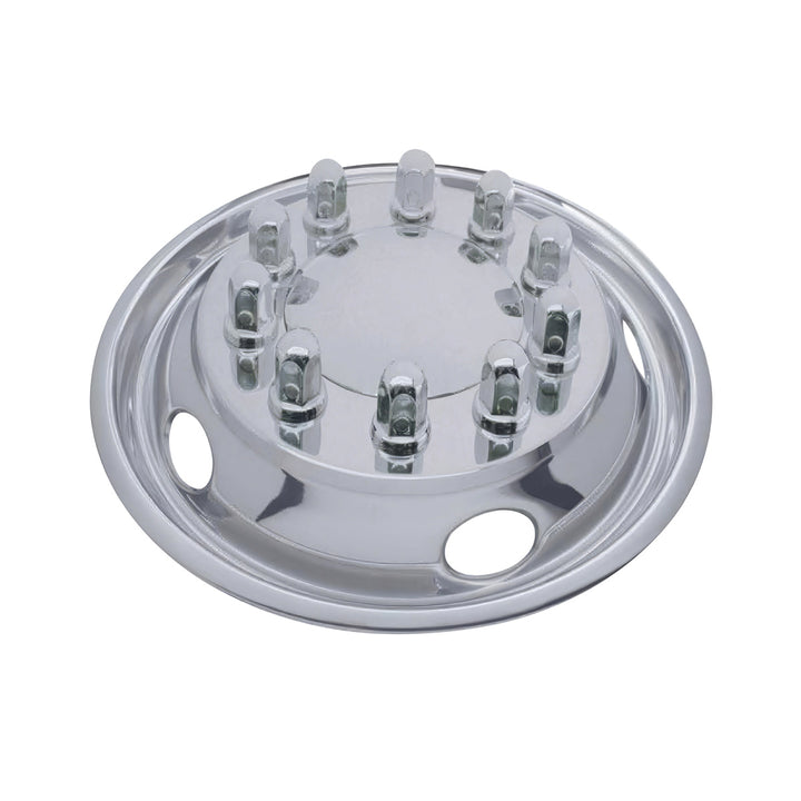 22-1/2" OD Stainless Front Wheel Simulator Set - 5 Vent Holes, Hub Piloted