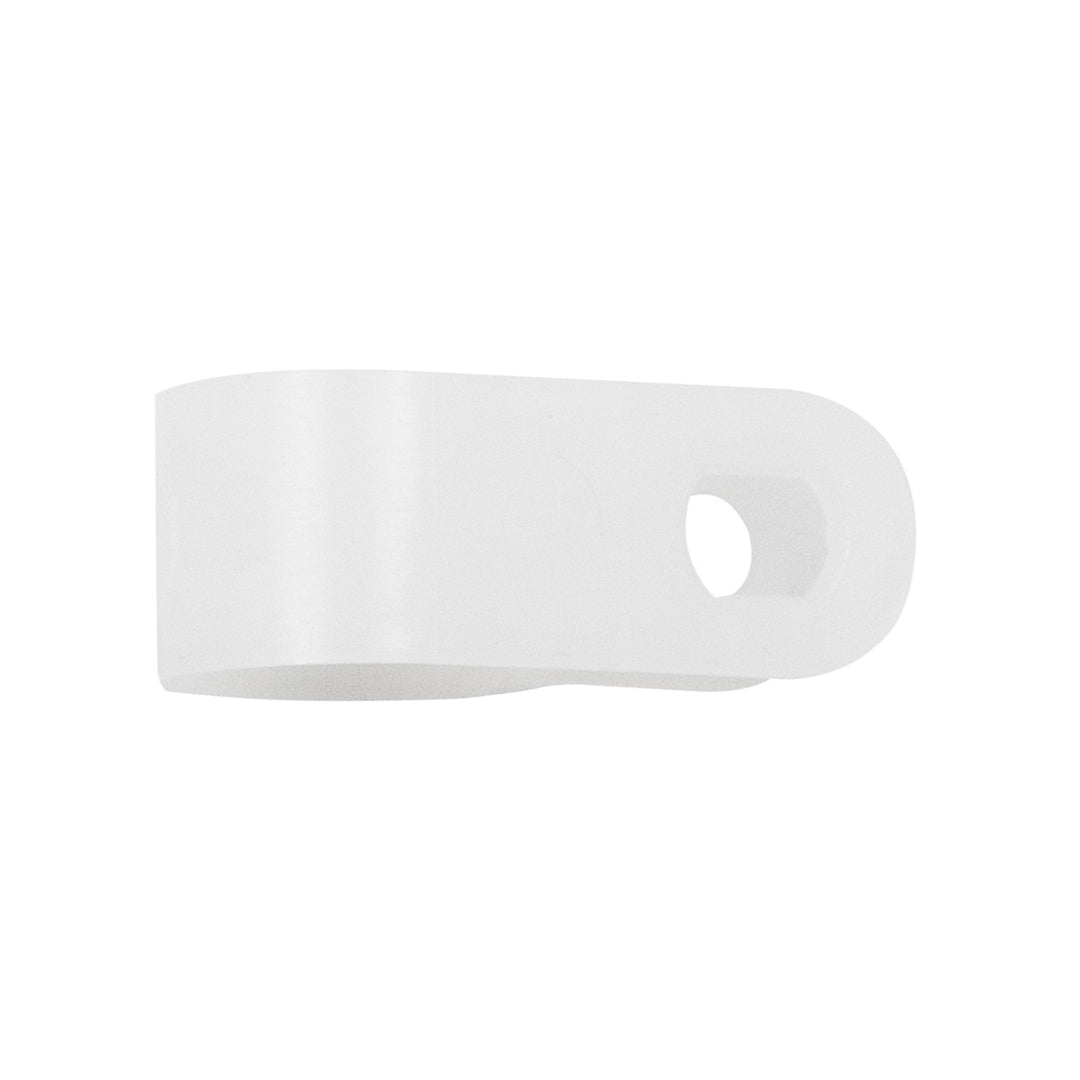 1/2" I.D. Natural Nylon Cable Clamps (15-Pack)