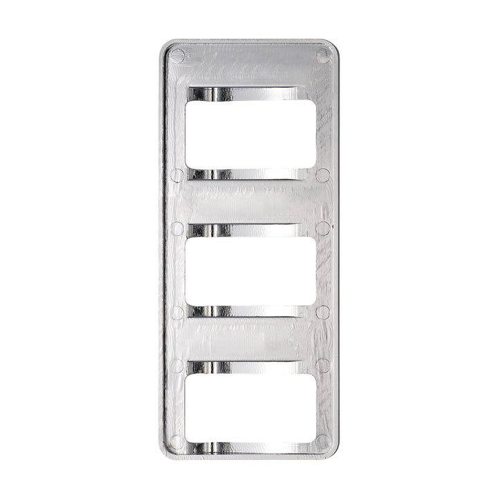 Chrome 3 - Rocker Switch Cover For Peterbilt 579 (2012-2019) &amp; 567 (2014-2019) - 3 Switches