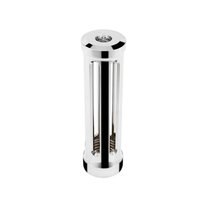 M30 x 3.5 Thread-On Sonoma Style Gearshift Knob - Smoke Crystal/Chrome