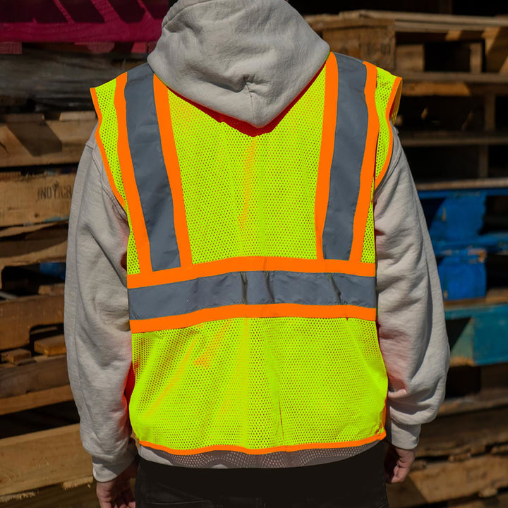 RigGear High Visibility Reflective Yellow Safety Vest - Small