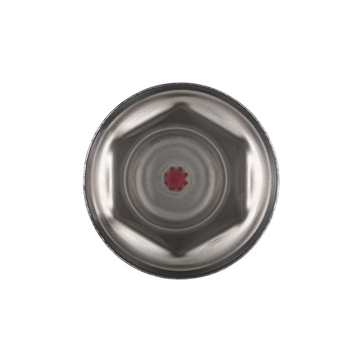 33mm X 2" Chrome Steel Reflector Nut Cover With Flange - Red (50 Pcs)