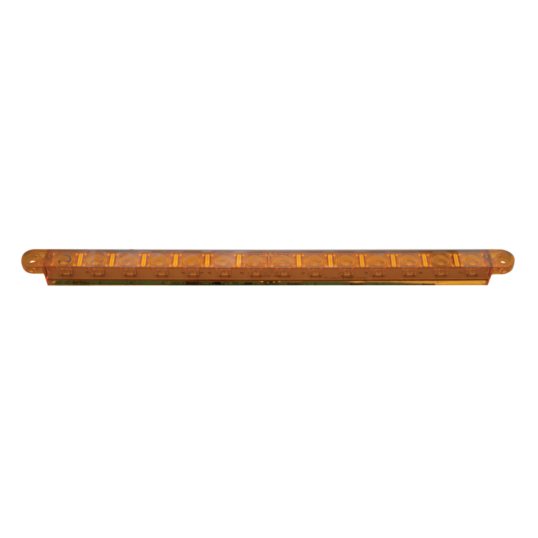 14 LED 12" Turn Signal Light Bar - Amber LED/Amber Lens (Bulk)