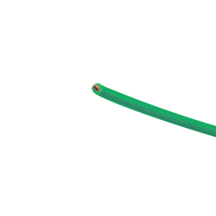 Primary Wire - Rated 80°C 14 AWG, Green 15 Ft.