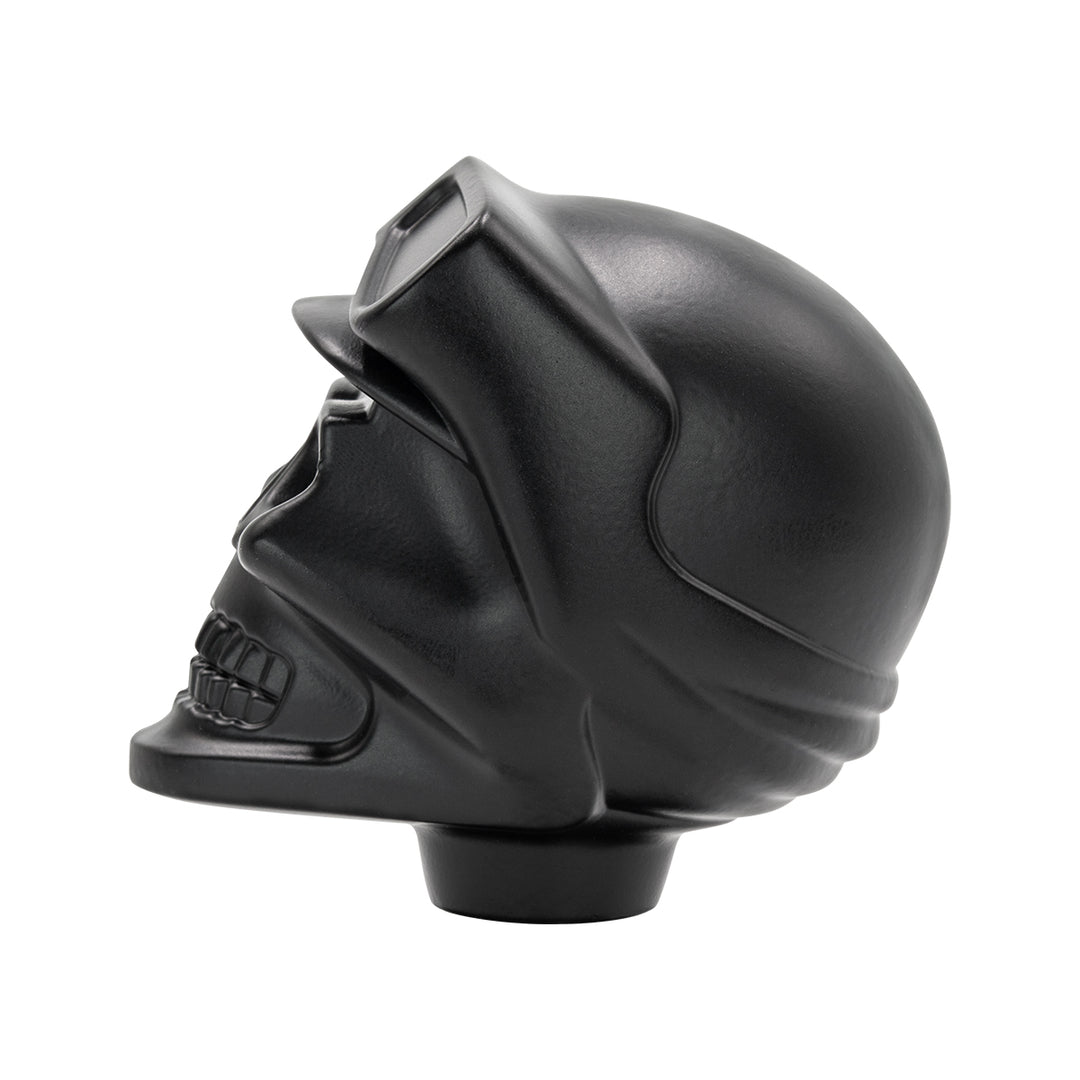 Aluminum Skull Biker 1/2" - 13 Thread-On Gearshift Knob - Black (Bulk)