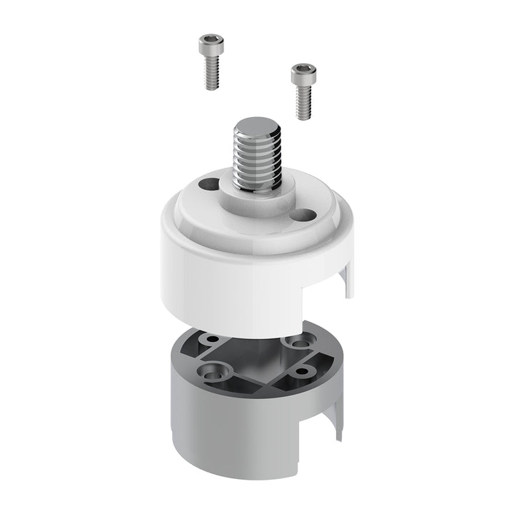 1/2" - 13 Thread-On Shift Knob Mounting Adapter For Eaton Fuller Style 13/15/18 Shifter - Pearl White (Bulk)