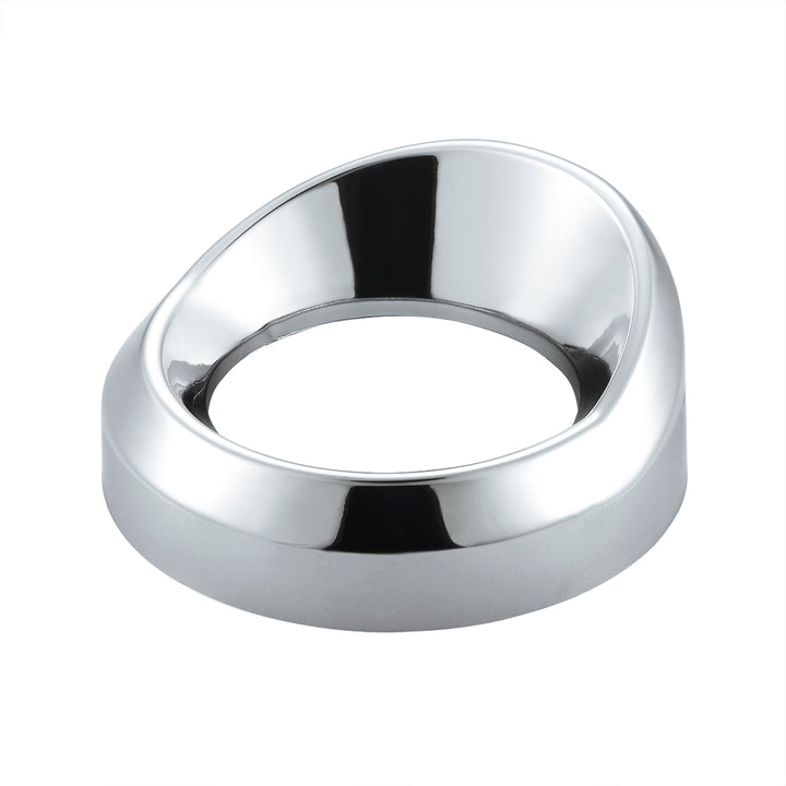 Chrome Plastic Small Gauge Bezel With Visor