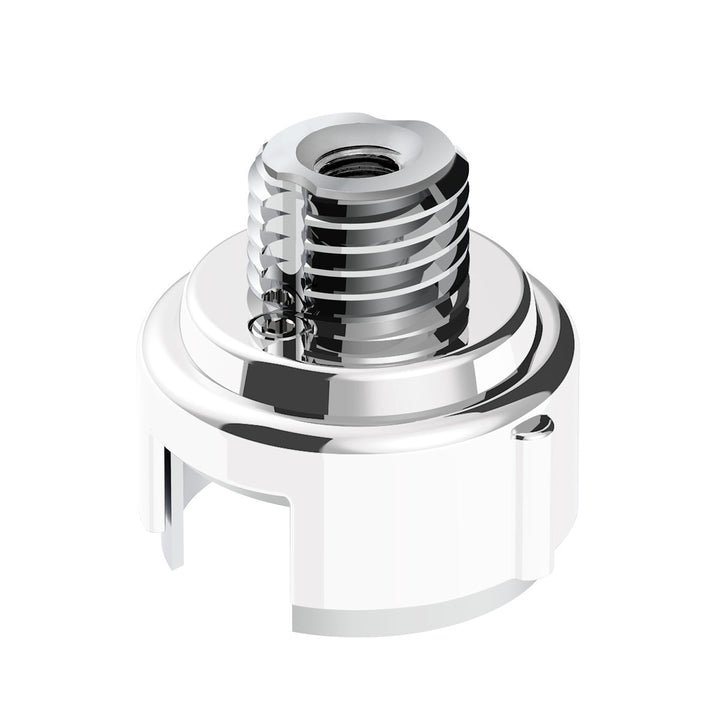 M30 x 3.5 Thread-On Gearshift Adapter W/LED Mount For Eaton - Fuller 13/15/18 Speed - Pearl White