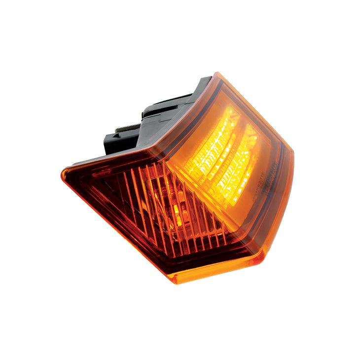 35 LED Sequential Turn Signal Light For 2018-2025 Freightliner Cascadia - Driver - Amber LED/Amber Lens
