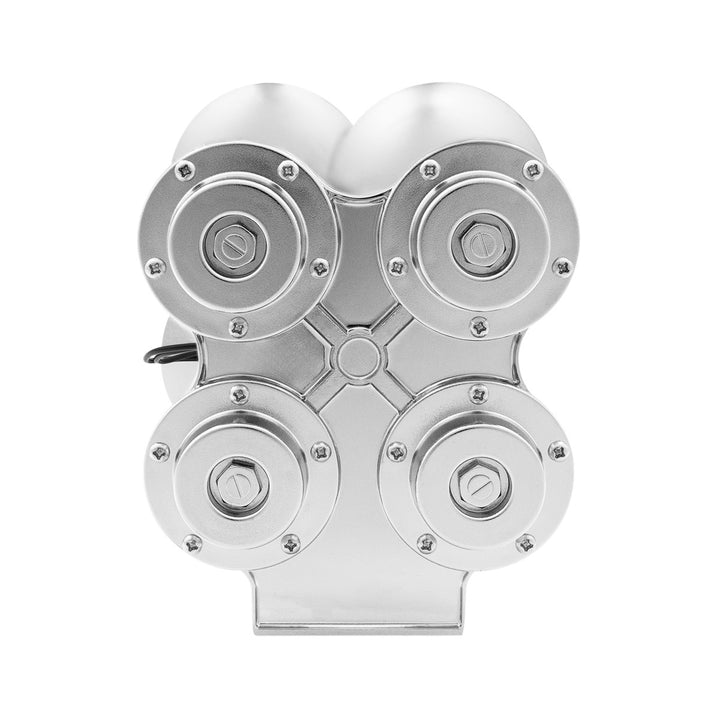 4 Trumpet Mini Train Horn - Chrome