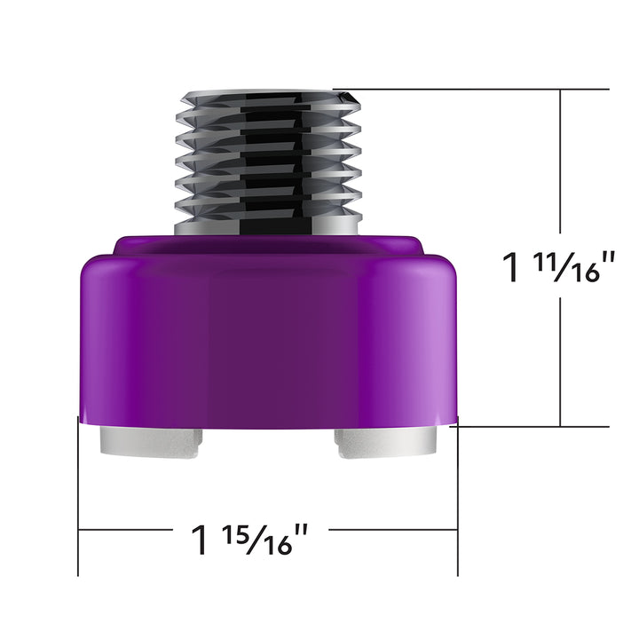 M30 x 3.5 Thread-On Shift Knob Mounting Adapter For Eaton Fuller Style 9/10 Shifter - Candy Purple