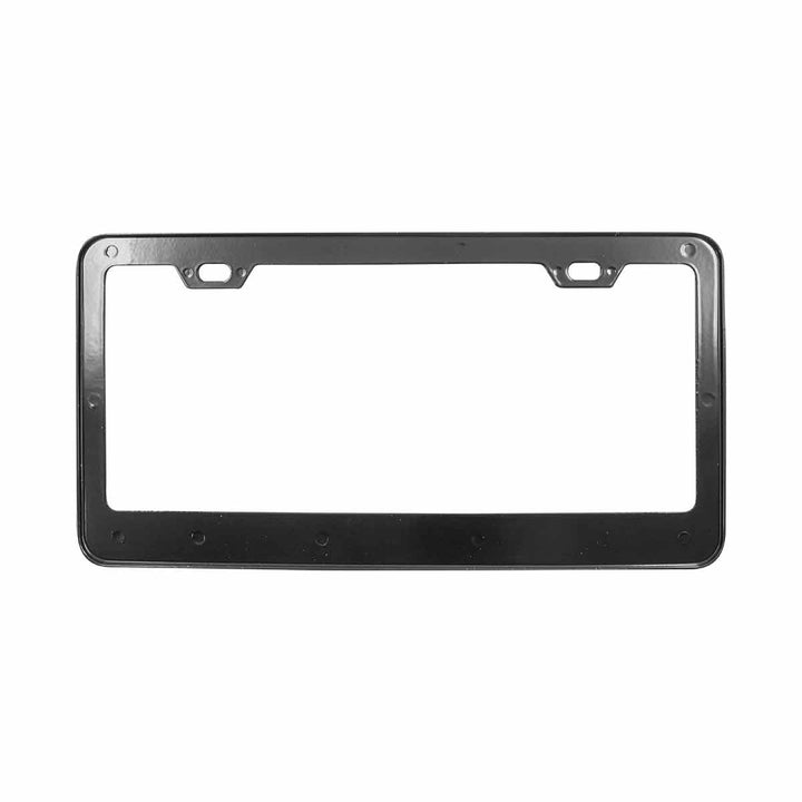 Black Wide Bottom 2 Hole License Plate Frame