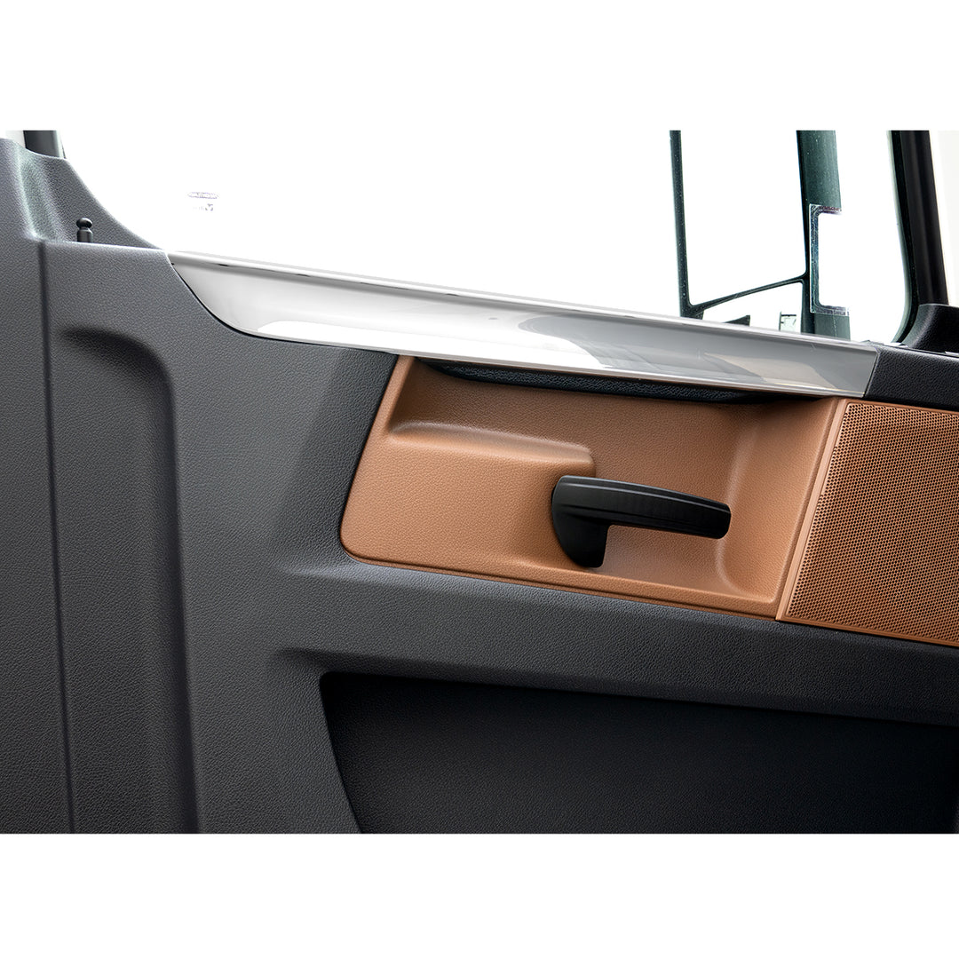 Chrome Plastic Door Grab Handle Covers For 2018-2025 Freightliner Cascadia (Pair)