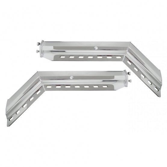 30" 430SS 45 - Degree Angled Heavy Duty Mud Flap Hangers - 2" Bolt Pattern (Pair)
