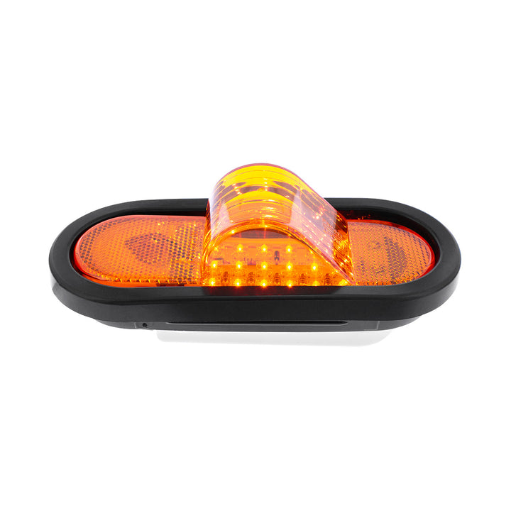 18 LED Mid - Trailer Turn Signal Light Kit - Amber LED/Amber Lens