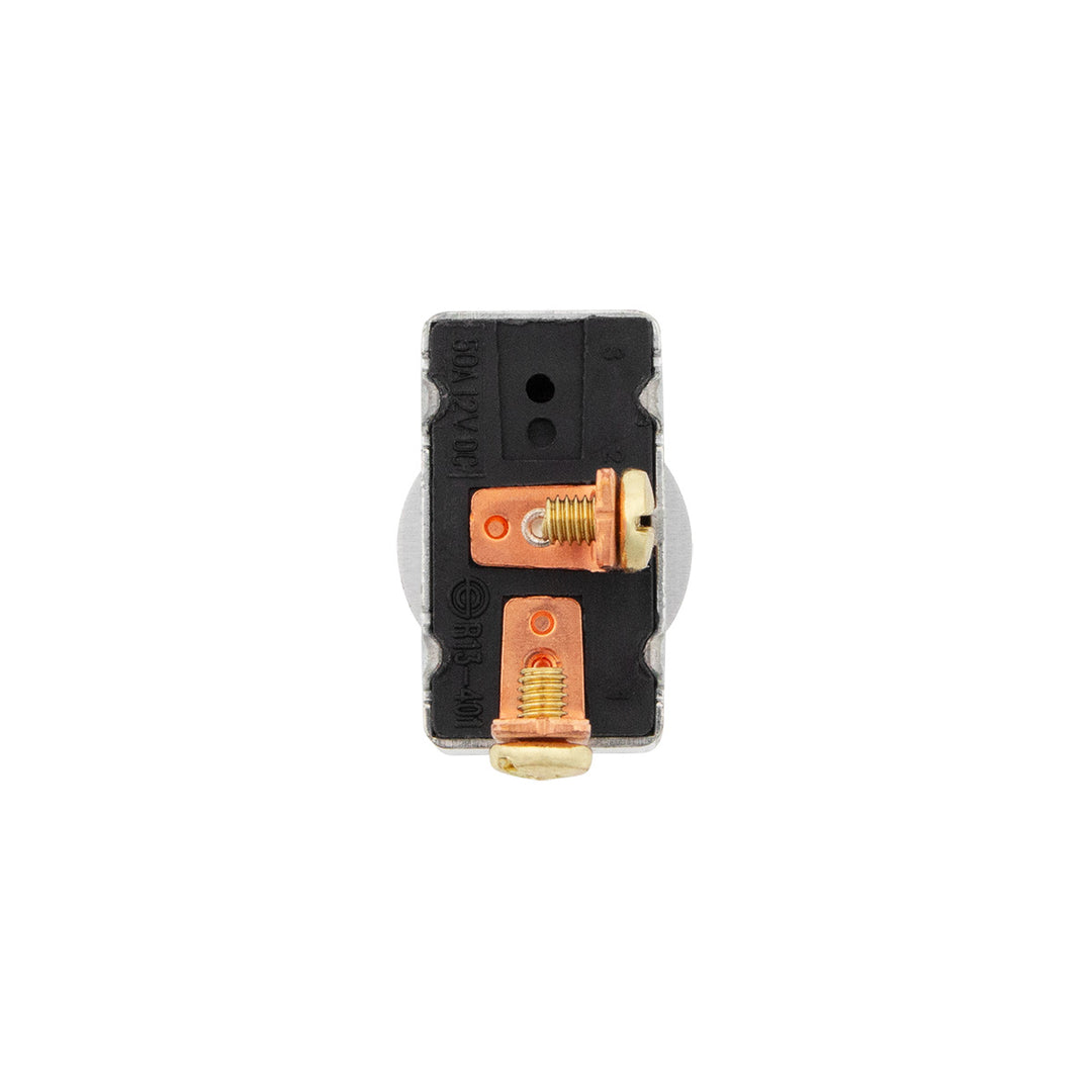 All Metal Heavy Duty Toggle w/ 2 Screw Terminals 50 Amp 12V S.P.S.T. On/Off 1 Pc.