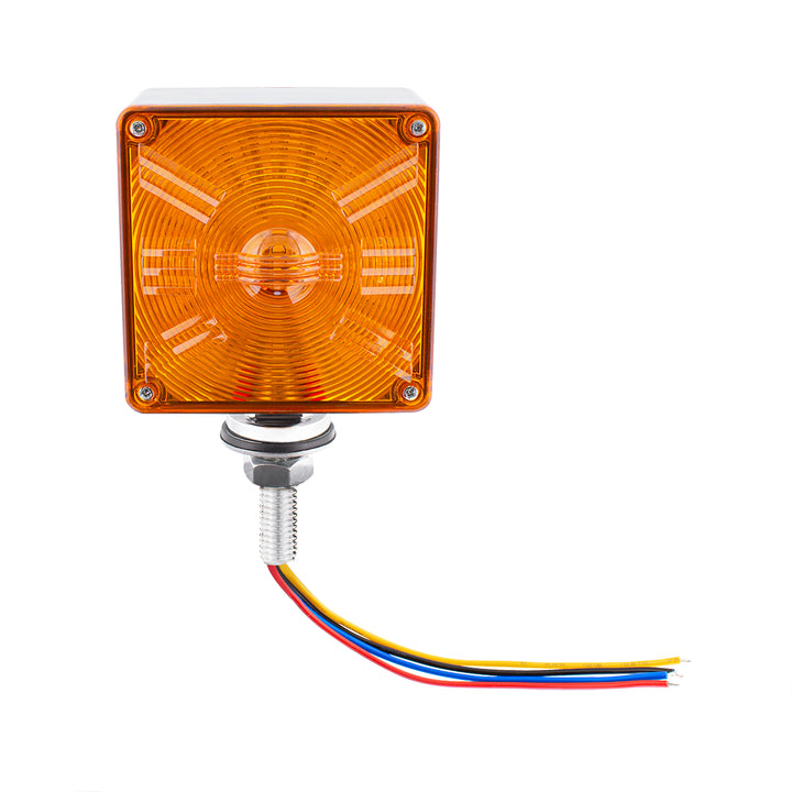48 LED Competition Series Mini Double Face Light - Amber &amp; Red LED/Amber &amp; Red Lens