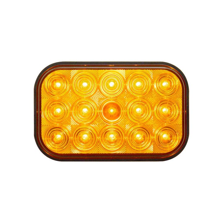 15 LED Rectangular Turn Signal Light - Amber LED/Amber Lens