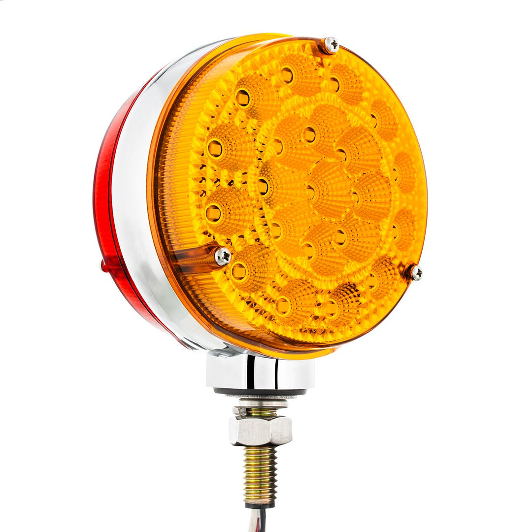 42 LED Reflector Double Face Competition Series Turn Signal Light - Amber &amp; Red LED/Lens