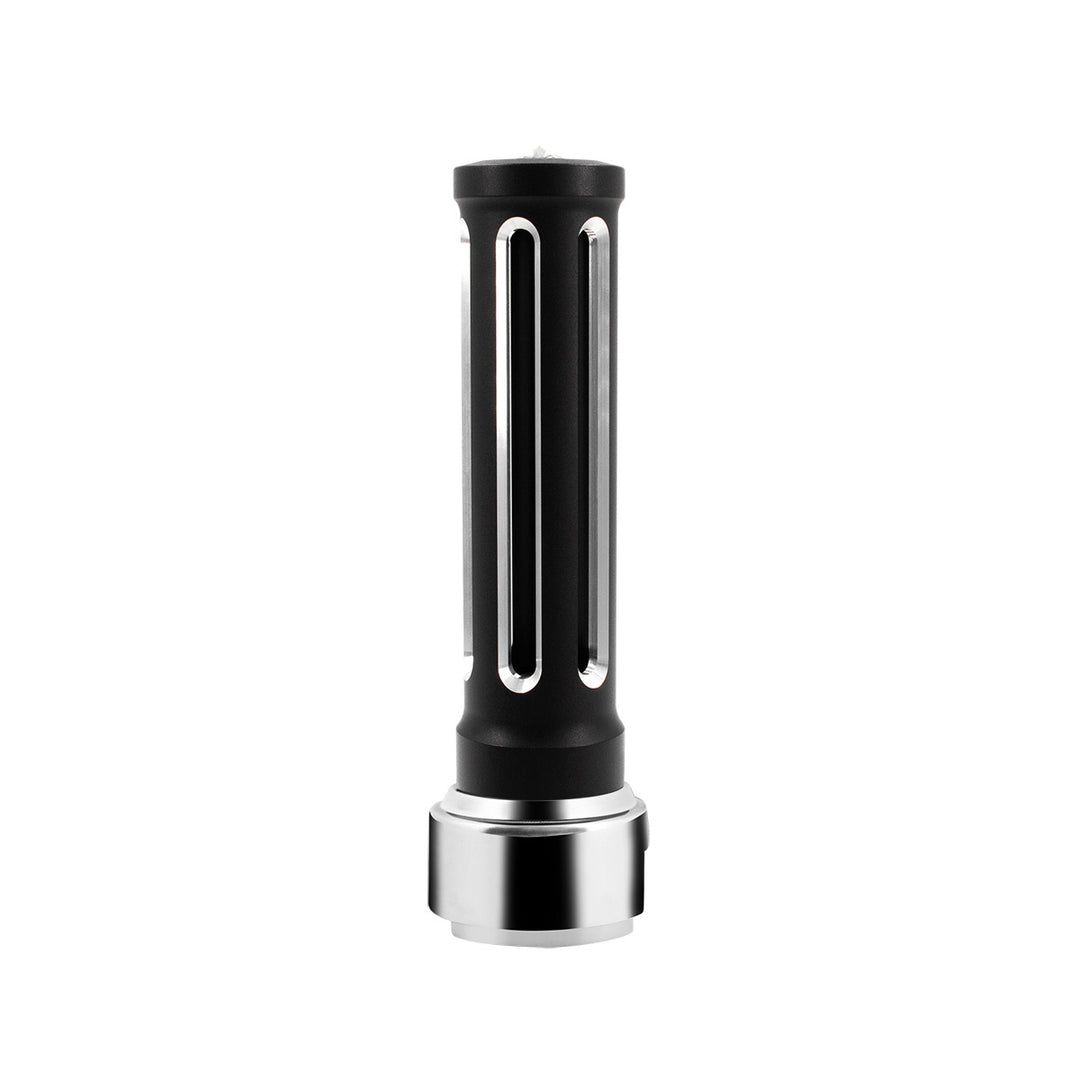 Thread-On Matte Black Sonoma Style Gearshift Knob With LED 13/15/18 Speed Adapter - Clear Crystal/White LED