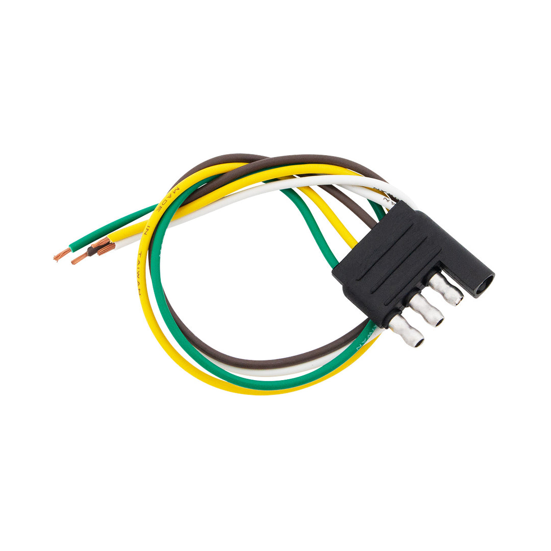 4 Way LED Trailer Light Harness - 12" Positive &amp; Ground Leads