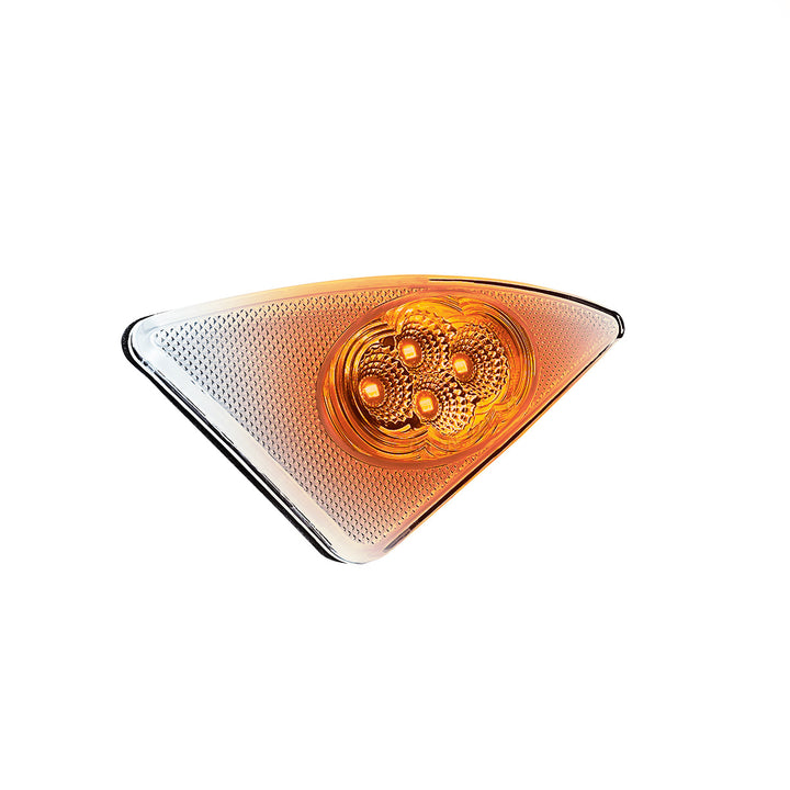 Double Fury 4 LED Fender Signal Light For 2008-2017 Kenworth T660 - Amber &amp; Green LED, Driver
