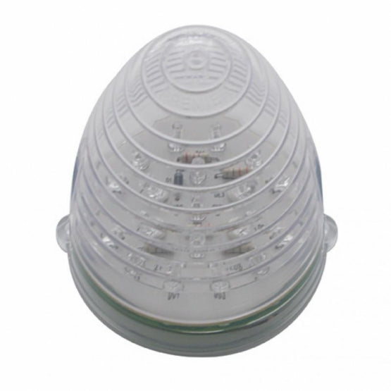 Fog Light Cover With 19 LED Beehive Light For 2007-2017 KW T660 (Driver) - Amber LED/ Clear Lens