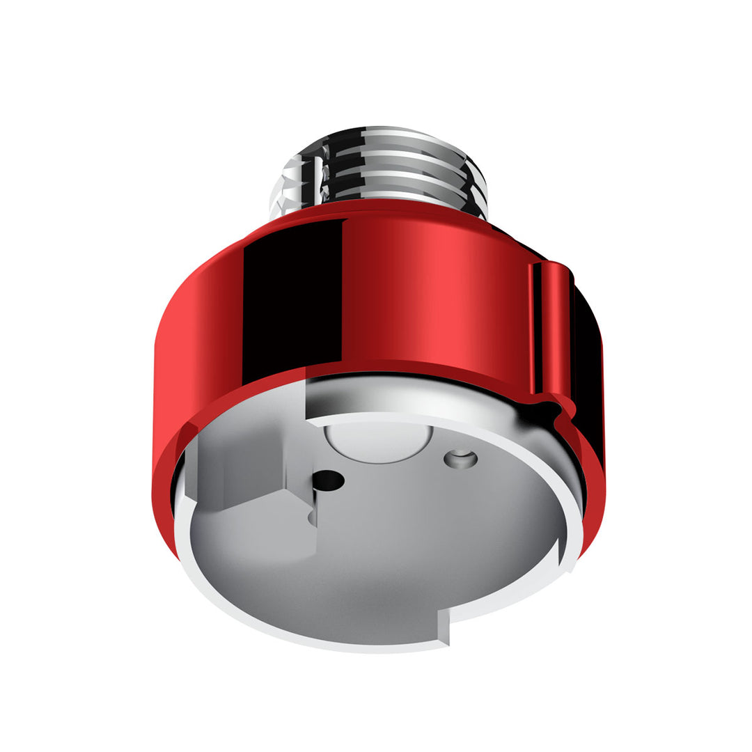 M30 x 3.5 Thread-On Gearshift Adapter W/LED Mount For Eaton - Fuller 9/10 Speed - Candy Red