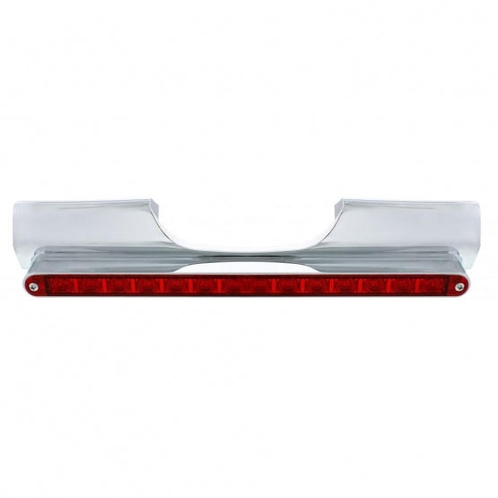 Motorcycle Rear Signal Light Bar With 14 LED 12" Light Bar - Red LED/Red Lens