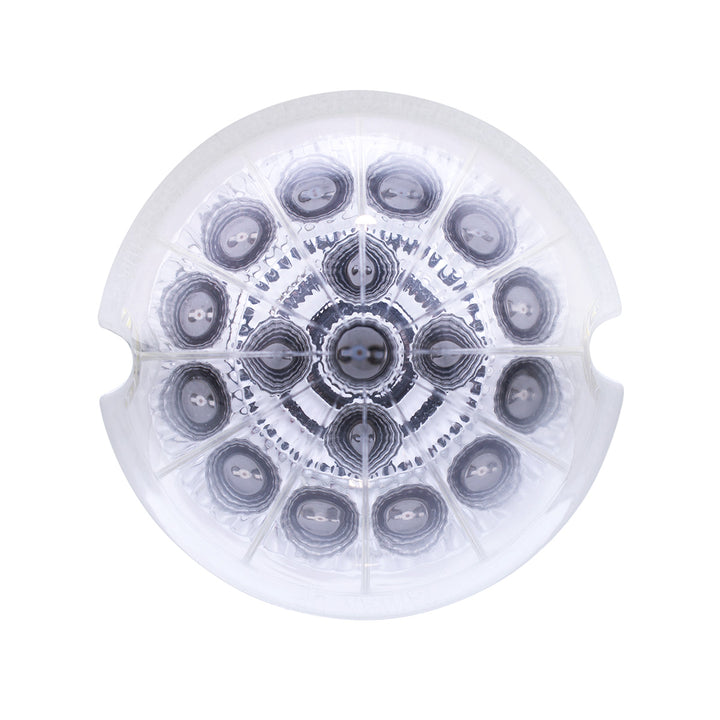 17 LED Dual Function Reflector Cab Light - Amber LED/Clear Lens