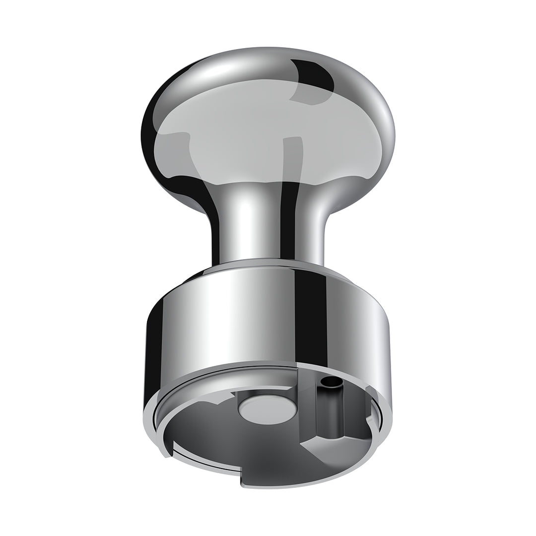 Thread-On Gearshift Knob &amp; Adapter For Eaton Fuller Style 9/10 Shifter - Chrome