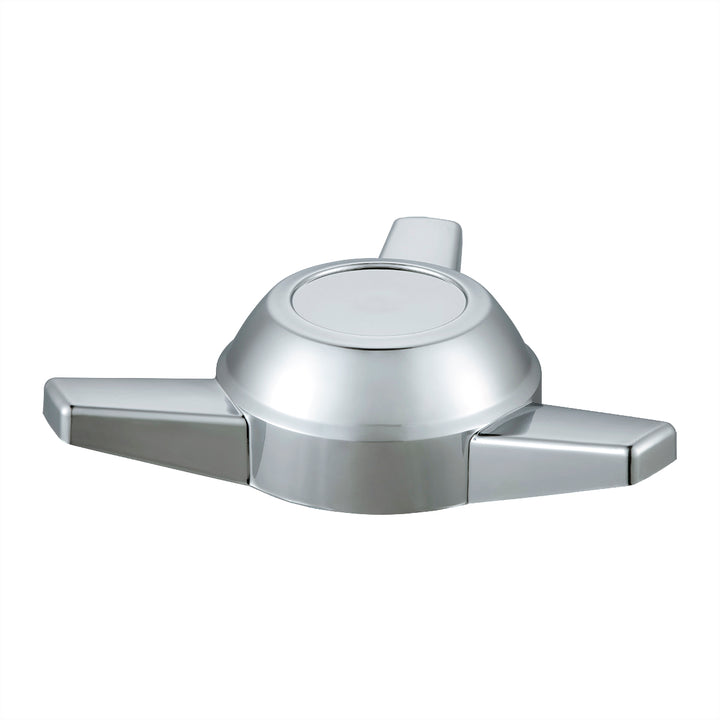 Chrome Plastic 3 Bar Straight Hubcap Spinner Only