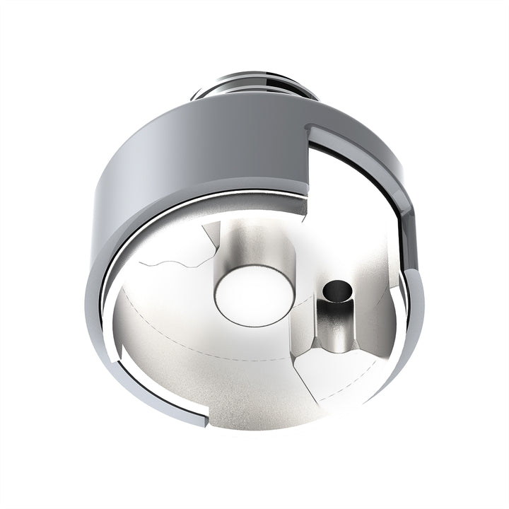 M30 x 3.5 Thread-On Shift Knob Mounting Adapter For Eaton Fuller Style 13/15/18 Shifter - Liquid Silver