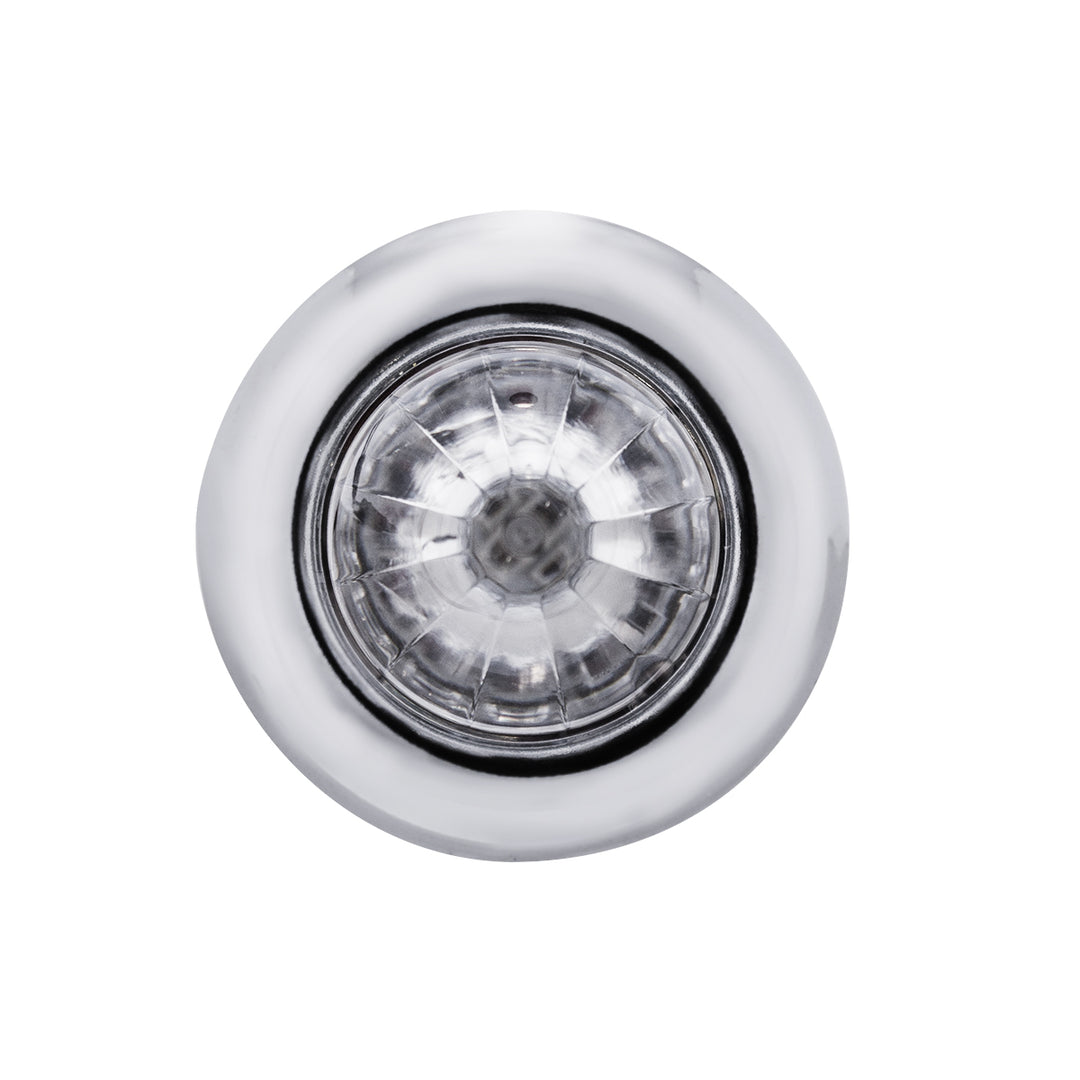 4 LED Dual Function 3/4" Mini Watermelon Light (Clearance/Marker) - Blue LED/Clear Lens