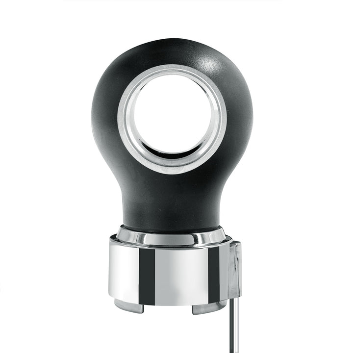 Thread-On Matte Black Charlotte Style Gearshift Knob With LED 9/10 Speed Adapter - Purple LED