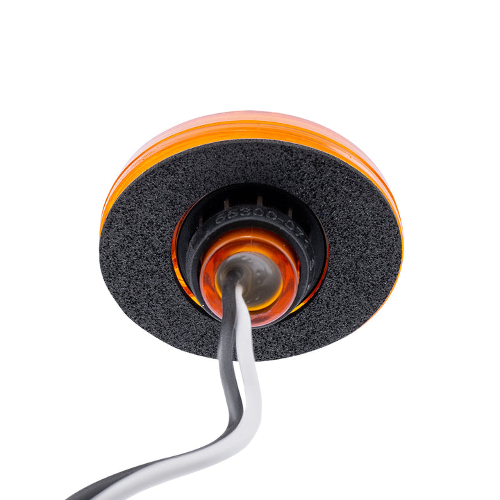 3 LED Oval Clearance/Marker Light - Amber LED/Amber Lens