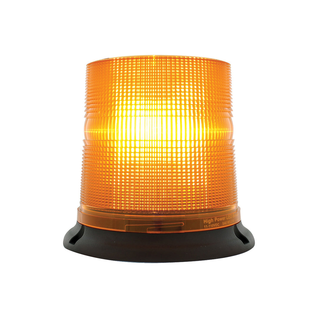 3 High Power LED 6" Round Beacon Light - Magnet Mount