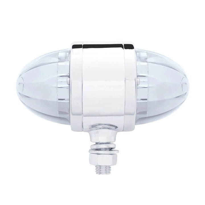 34 LED Watermelon Double Face Light W/Chrome Housing - Red LED/Clear Lens