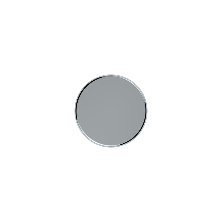 33mm X 6-1/2" Chrome Plastic Tall Cylinder Nut Cover - Thread-On (10 Pcs)