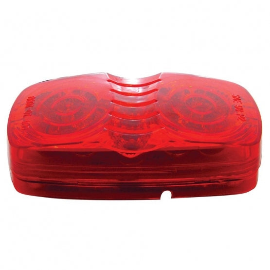 14 LED Reflector Rectangular Light (Clearance/Marker) - Red LED/Red Lens