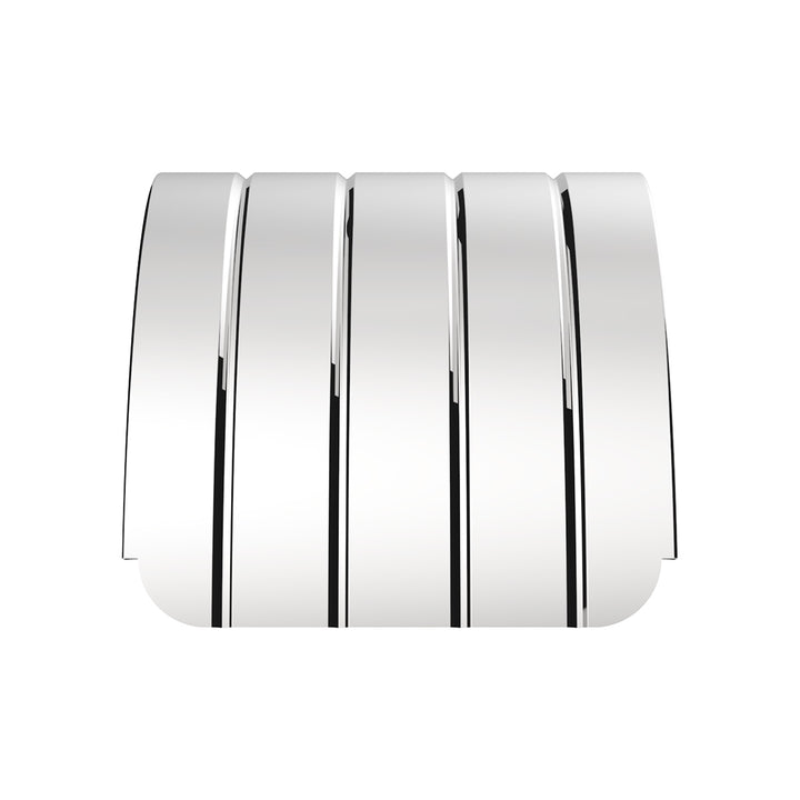 120" 430 Stainless Steel (16ga) Beaded Edge Ribbed Full Fender 60" Spread - SR Series (Pair)